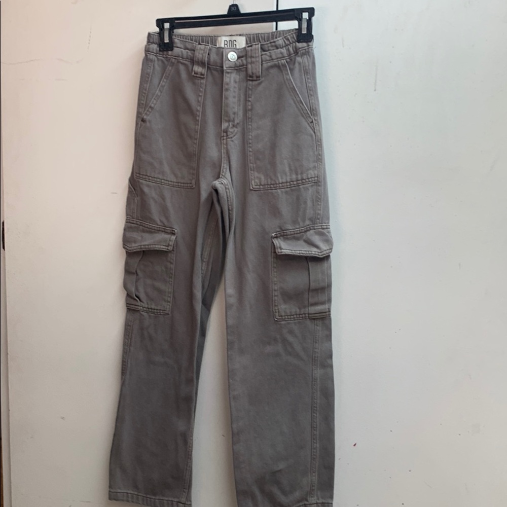 BDG High Rise Gray Jeans with Sturdy Material